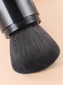1 Pcs Retractable Kabuki Brush, Foundation Brush for Liquid Makeup, Bronzer, Cream or Flawless Powder Makeup