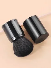 1 Pcs Retractable Kabuki Brush, Foundation Brush for Liquid Makeup, Bronzer, Cream or Flawless Powder Makeup