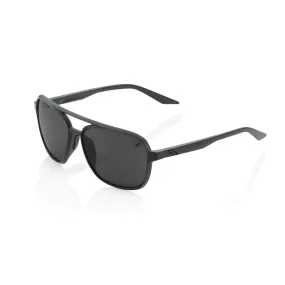 100% Kasia Glasses Matt Black / Black Mirror Lens