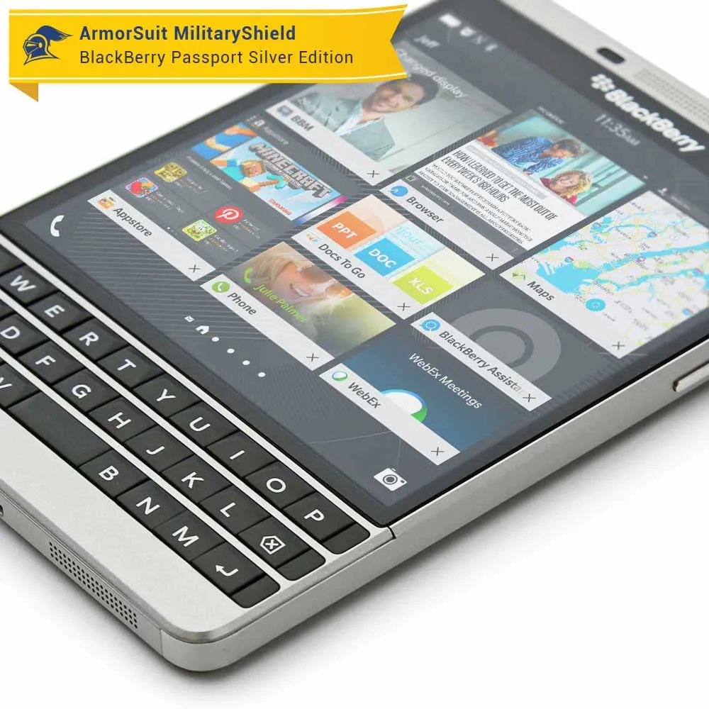 [2 Pack] BlackBerry Passport Sliver Edition (Anti-Glare) Matte Screen Protector