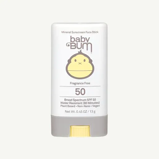 Baby Bum SPF 50 Mineral Sunscreen Face Stick Fragrance Free 13g