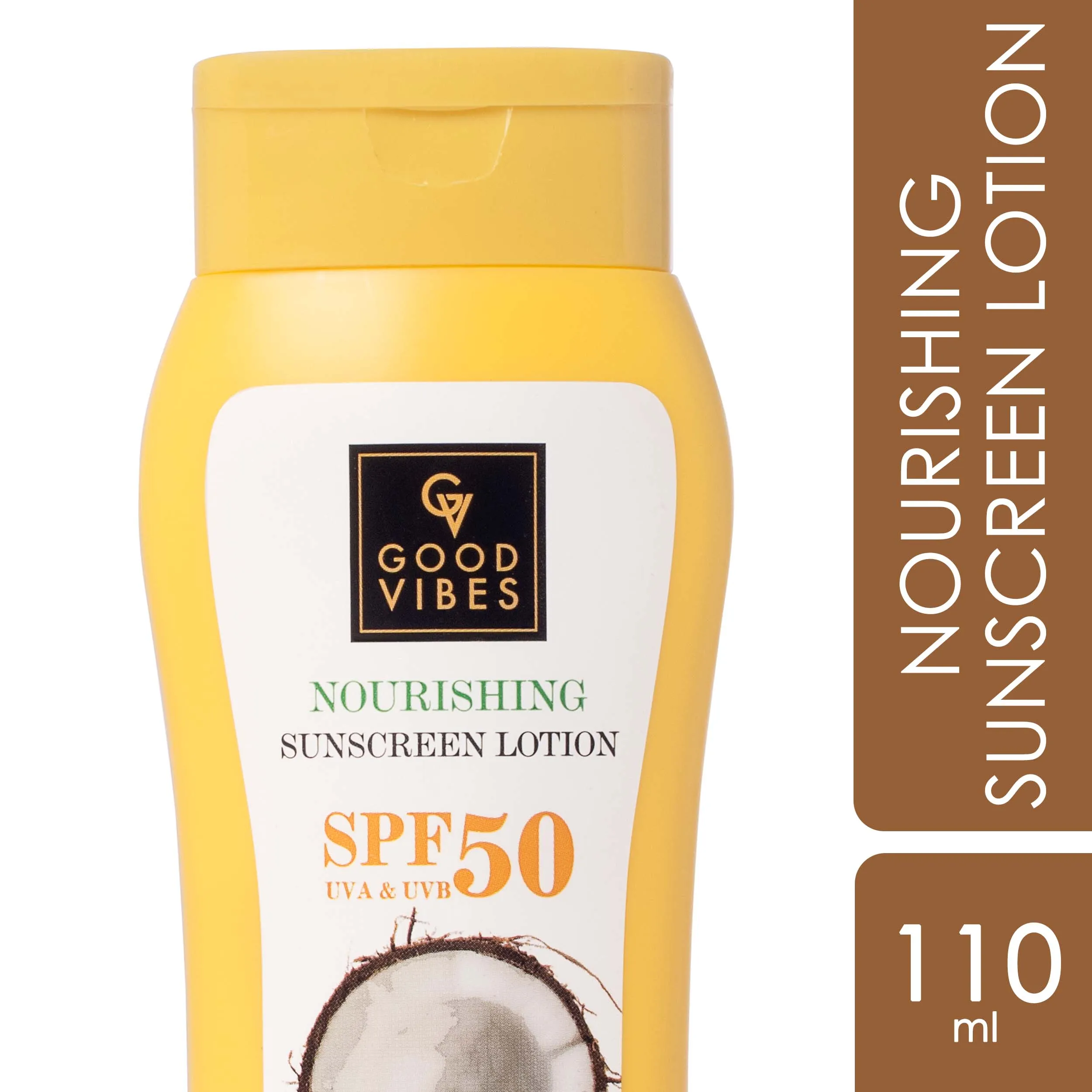 Coconut Nourishing Sunscreen Lotion SPF 50, With Lime & Rosemary Leaf Oil