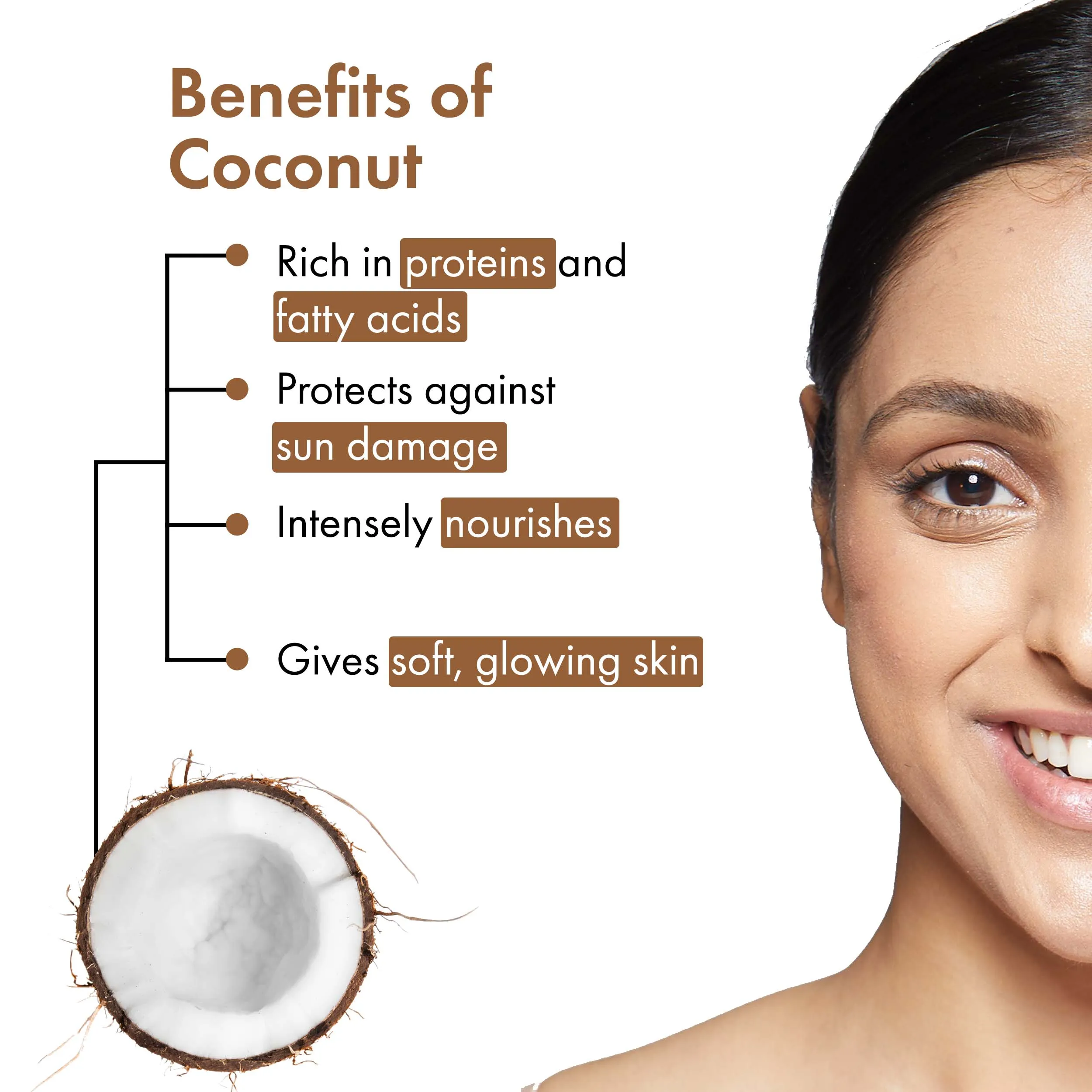 Coconut Nourishing Sunscreen Lotion SPF 50, With Lime & Rosemary Leaf Oil