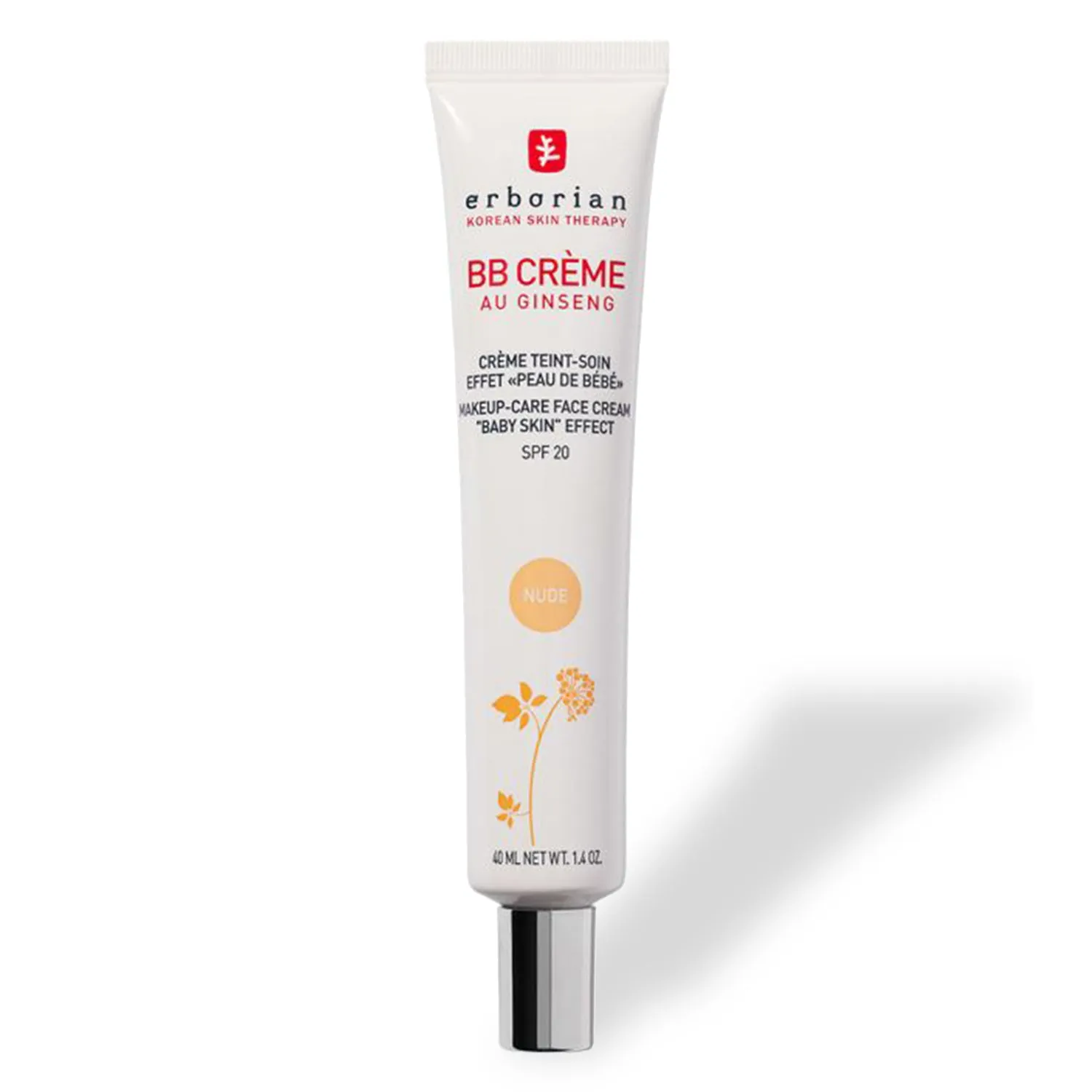 Erborian BB Ginseng Cream Nude Velvet Matte Beauty Balm with SPF20