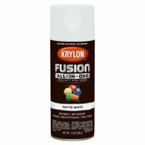 Fusion All-In-One Spray Paint   Primer, Matte White, 12-oz.