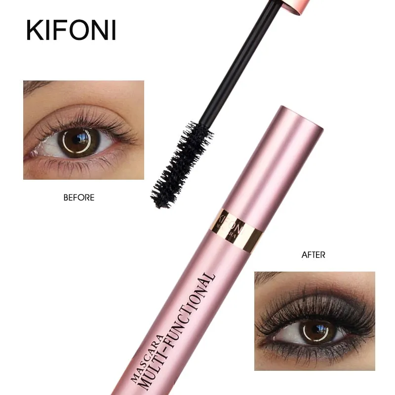 KIFONI Makeup 4D Silk Fiber Lash Mascara Waterproof Black