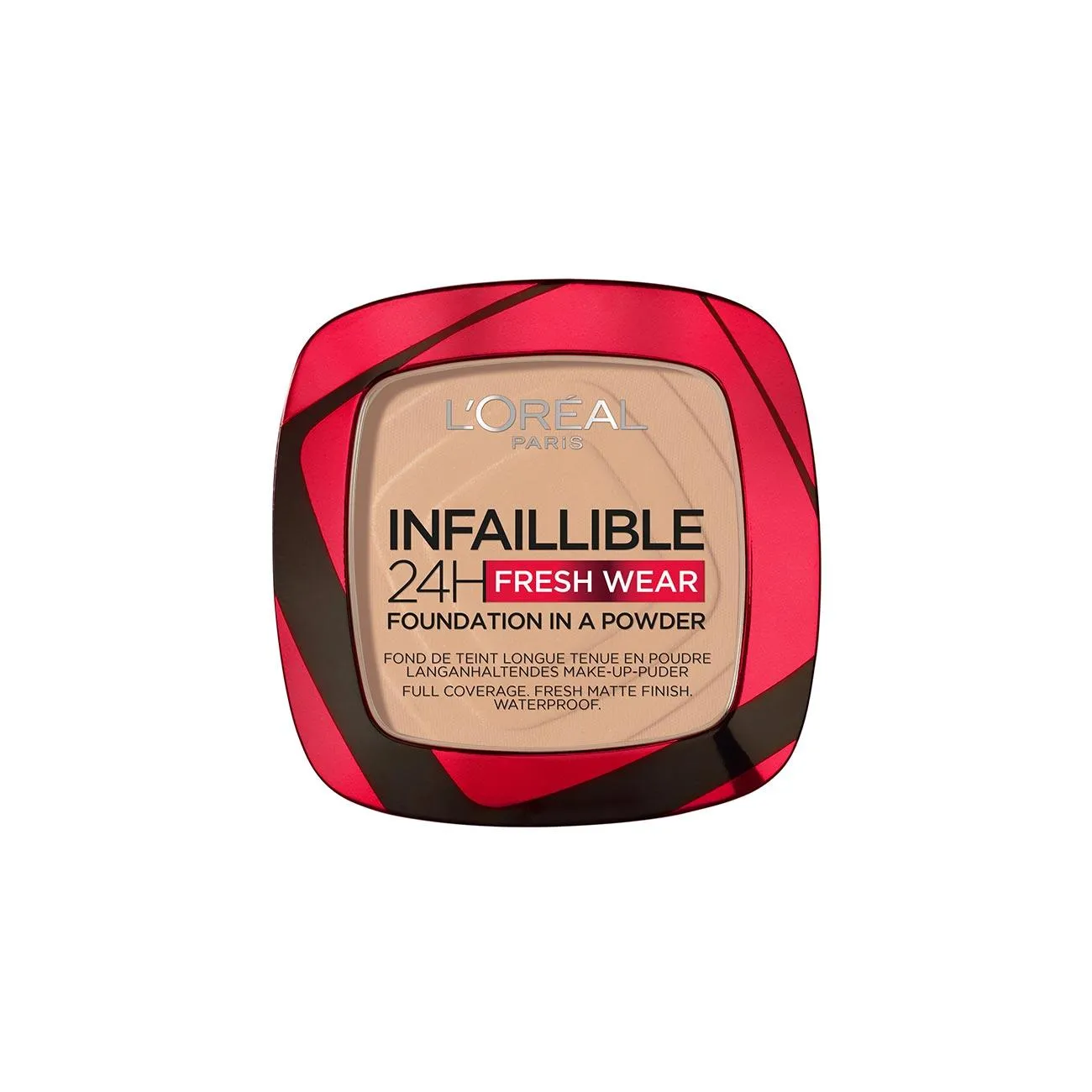 L’Oréal Paris Infaillible Up to 24H Fresh Wear Foundation in a Powder- Waterproof, Heatproof, Sweatproof