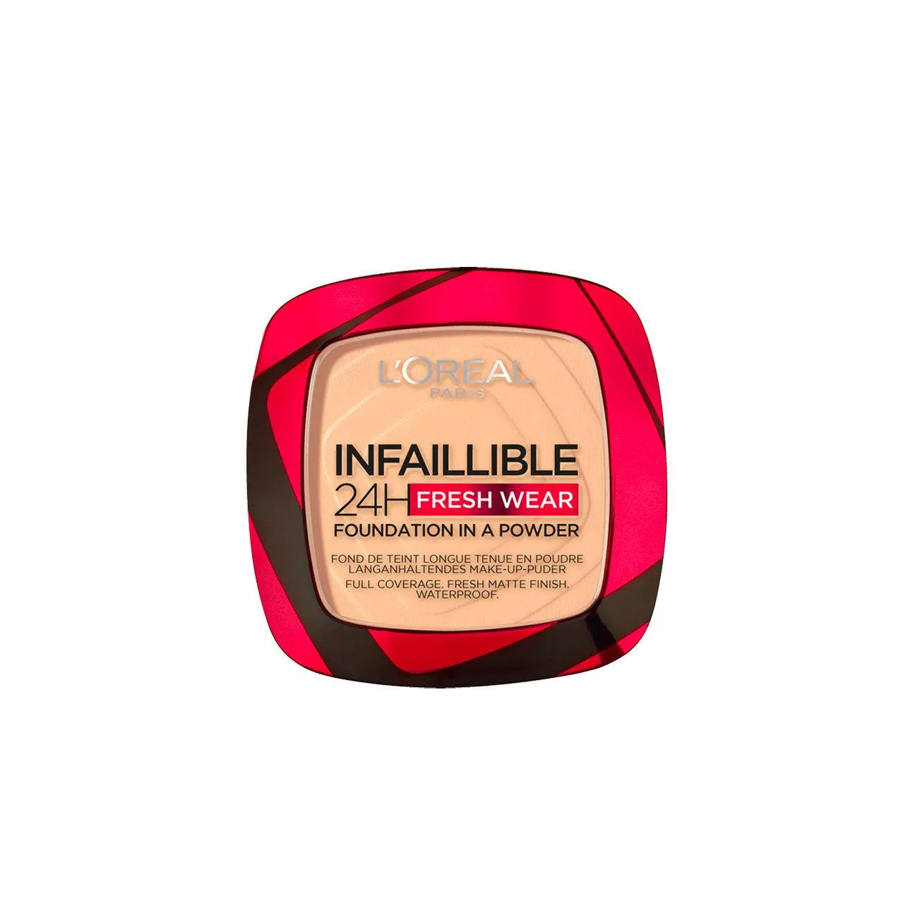 L’Oréal Paris Infaillible Up to 24H Fresh Wear Foundation in a Powder- Waterproof, Heatproof, Sweatproof