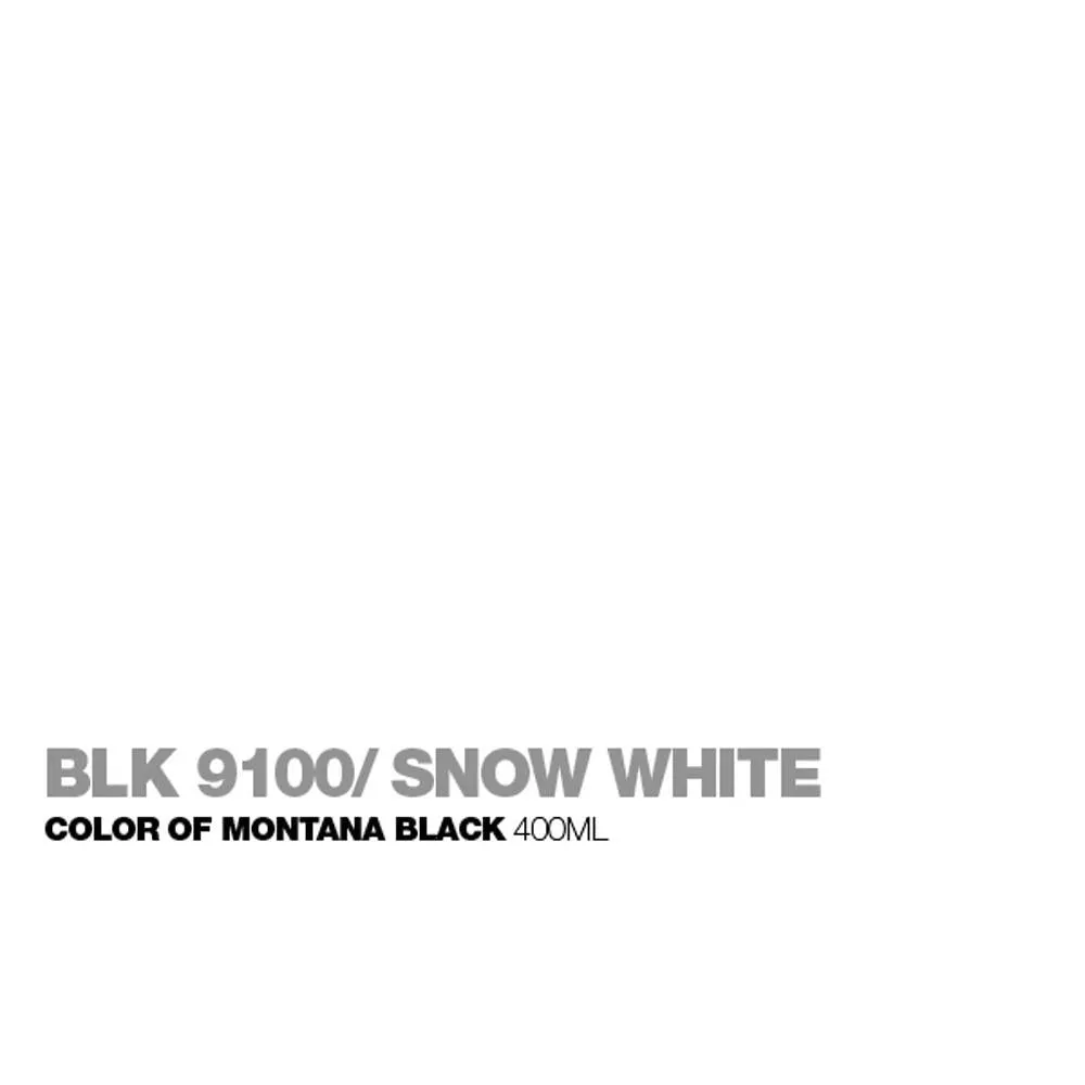 Montana BLACK 400mL Spray Paint - Snow White