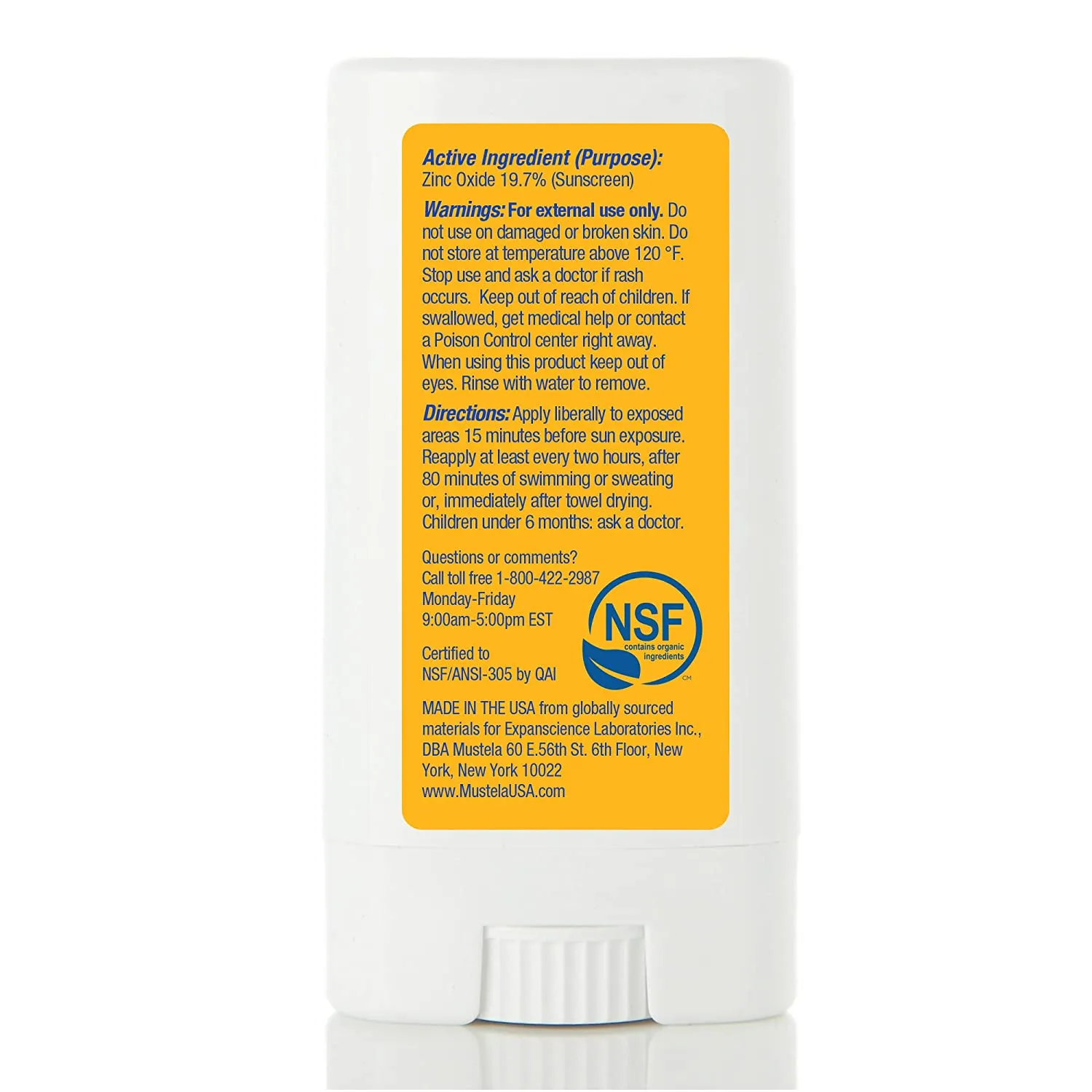Mustela Baby Mineral Sunscreen Stick SPF 50 Broad Spectrum