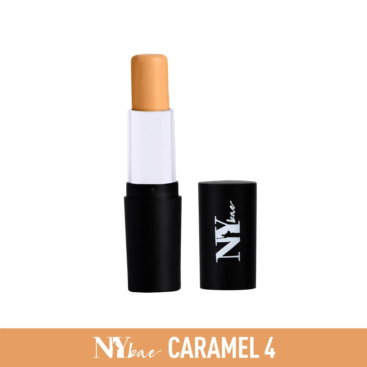 NY Bae All In One Stick| Foundation, Concealer, Contour, Colour Corrector| For Wheatish Skin| Flawless Texture| I'm Goin' To Coney Island- Caramel 4