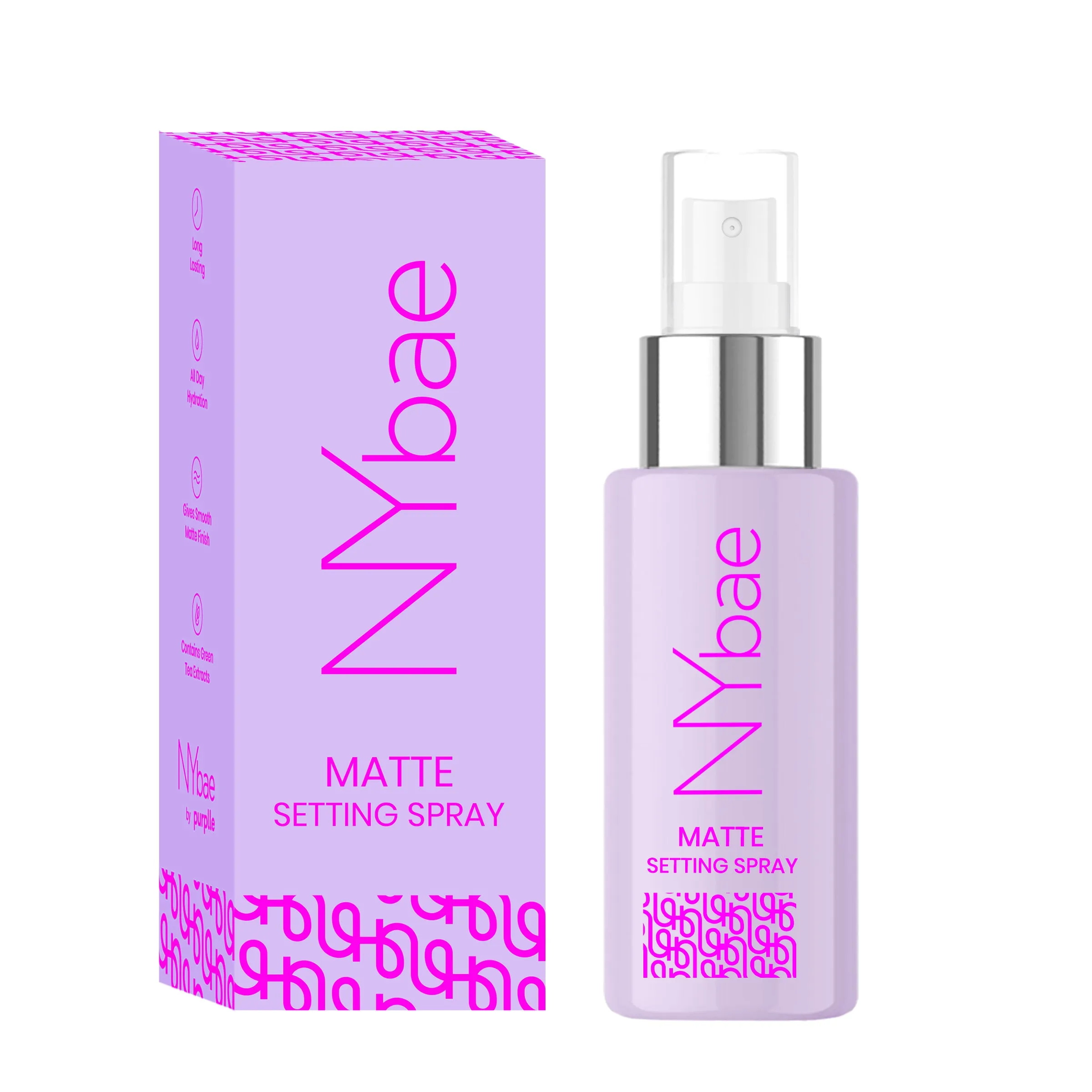 NY Bae Matte Setting Spray (100ml) | Mattifies Skin | Makeup Fixer | Long Lasting Makeup | Crease-Free | Hydrating Face Mist | Green Tea Extracts | Normal To Oily Skin