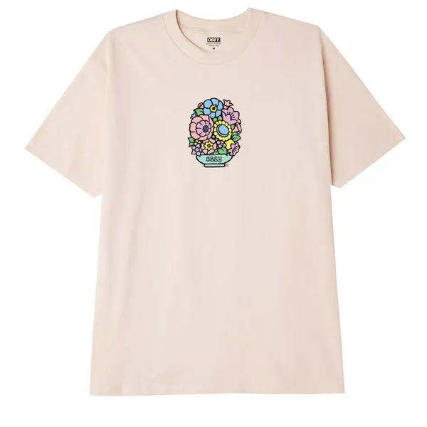 Obey Flower Basket T-Shirt - Cream