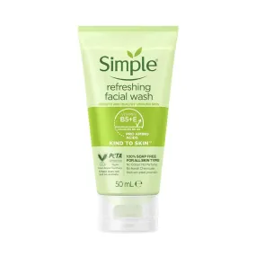 SIMPLE KIND TO SKIN REFRESHING FACIAL GEL WASH 50ML