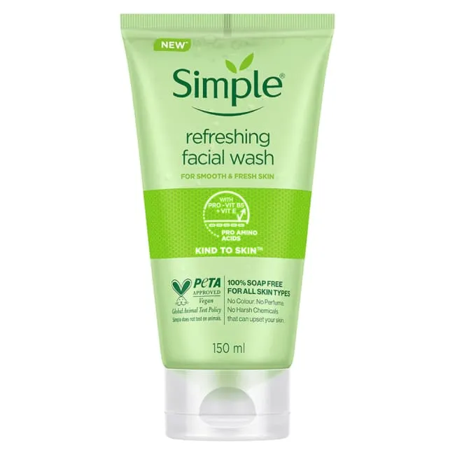 Simple Kind To Skin Refreshing Facial Wash - 150ml